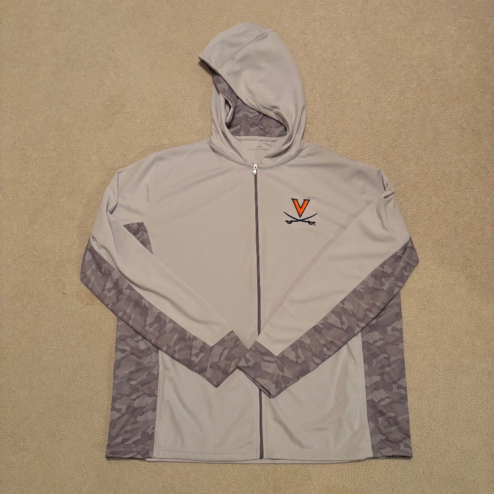 NWOT Women's Vansport Virginia Cavaliers Zip Up Lightweight Sweatshirt